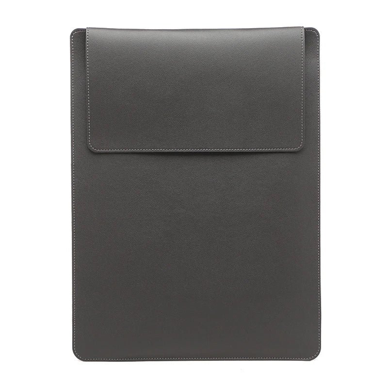 Portable Leather Laptop Sleeve Case Bag for Macbook Air 12 13 14 15 16 Inch M5 M4 M3 M2 Chip Mac Book Pro Adjustable Stand Cover