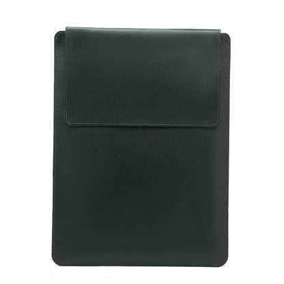 Portable Leather Laptop Sleeve Case Bag for Macbook Air 12 13 14 15 16 Inch M5 M4 M3 M2 Chip Mac Book Pro Adjustable Stand Cover