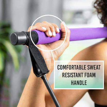 Pilates Stick Multi functional Fitness Stick Yoga Pilates Equipment Home Elasticity Exercise Training Hip Pulling Rope