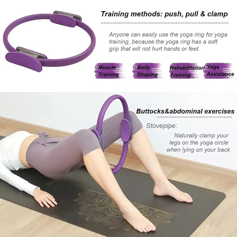 Exercise Yoga Pilates Ring Multi-function Sports Resistance Ring Yoga Fitness Ring Circle Pelvic Floor Muscle Training