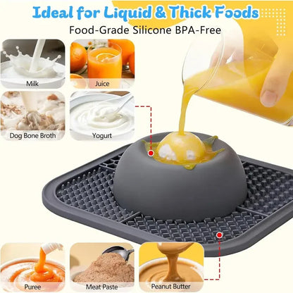2 in 1 Dog Bowl Lick Mat