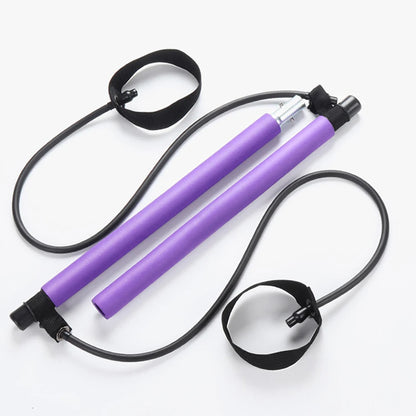 Pilates Stick Multi functional Fitness Stick Yoga Pilates Equipment Home Elasticity Exercise Training Hip Pulling Rope