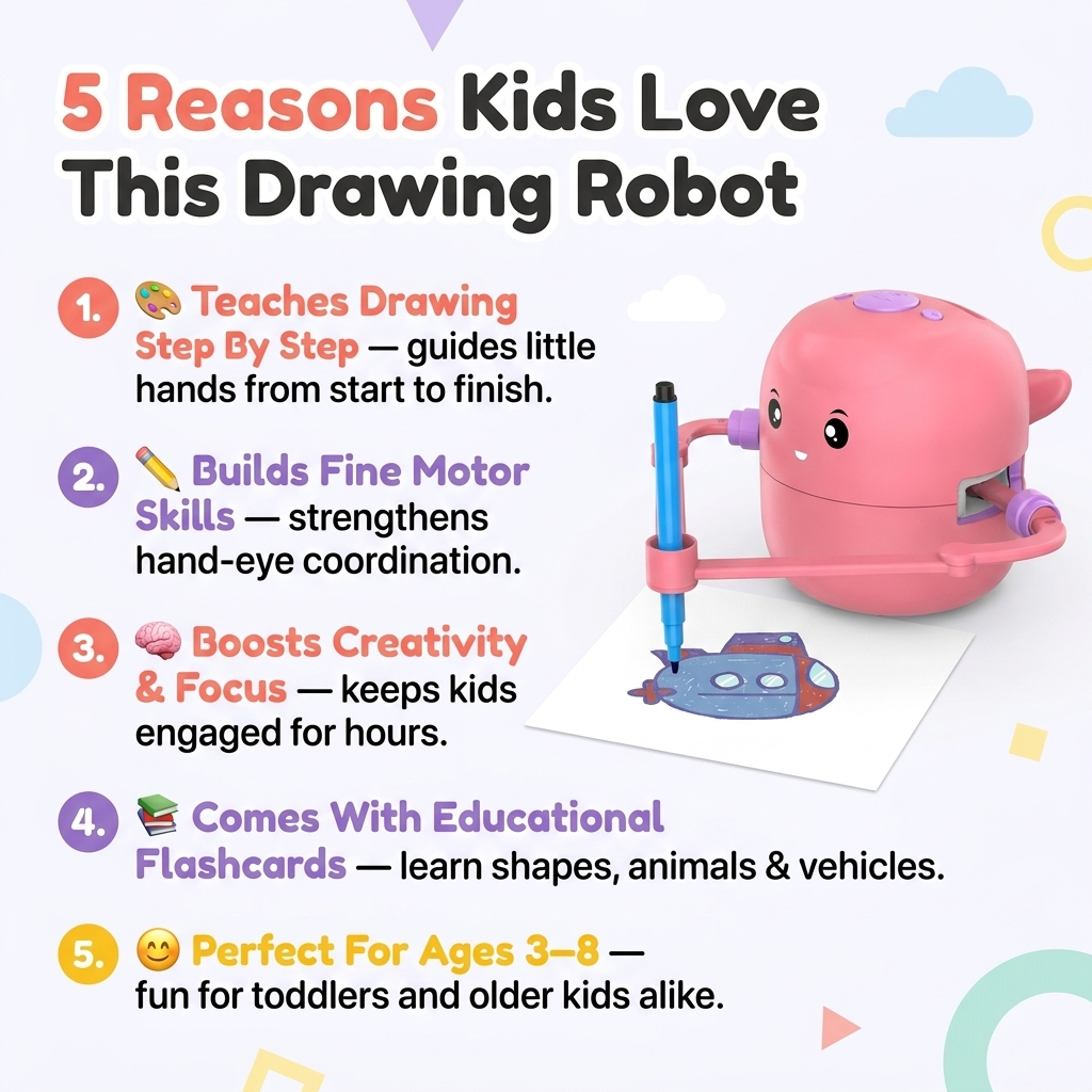 Smart Drawing Robot for Kids — Step-by-Step Art Learning Toy